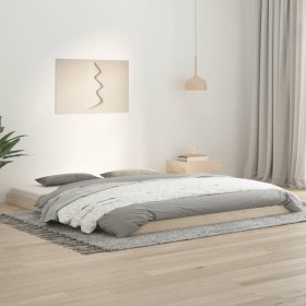 Estructura de cama madera maciza de pino 180x200 cm de vidaXL, Camas y somieres - Ref: Foro24-823429, Precio: 123,83 €, Descu...