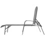 Sun loungers with table 2 units anthracite gray steel by vidaXL, Loungers - Ref: Foro24-42727, Price: 295,51 €, Discount: %