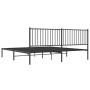 Estructura de cama con cabecero metal negro 200x200 cm de vidaXL, Camas y somieres - Ref: Foro24-350871, Precio: 106,99 €, De...