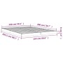 Estructura de cama madera maciza de pino 150x200 cm de vidaXL, Camas y somieres - Ref: Foro24-823439, Precio: 93,70 €, Descue...