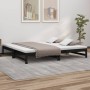 Abnehmbares Schlafsofa aus massivem schwarzem Kiefernholz, 2 x (100 x 200) cm von vidaXL, Betten und Lattenroste - Ref: Foro2...