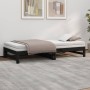 Removable sofa bed solid black pine wood 2x(100x200) cm by vidaXL, Beds and slatted bases - Ref: Foro24-823403, Price: 186,99...