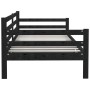 Solid black pine wood sofa bed 90x200 cm by vidaXL, Beds and slatted bases - Ref: Foro24-806939, Price: 123,37 €, Discount: %