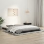 Estructura de cama de madera maciza pino negra 150x200 cm de vidaXL, Camas y somieres - Ref: Foro24-823443, Precio: 99,92 €, ...