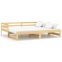 Sofá cama extraíble madera maciza de pino 2x(90x200) cm de vidaXL, Camas y somieres - Ref: Foro24-806950, Precio: 192,99 €, D...