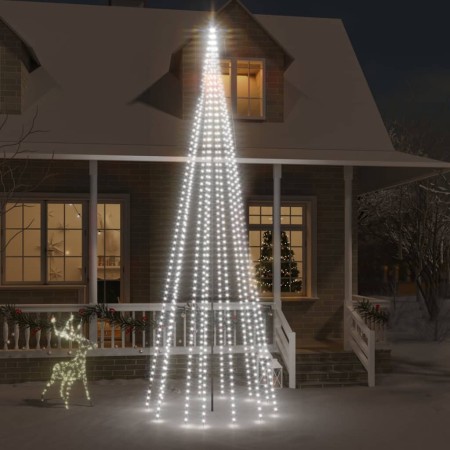 Christmas tree on flagpole 732 cold white LEDs 500 cm by vidaXL, Christmas lights - Ref: Foro24-343527, Price: 38,19 €, Disco...