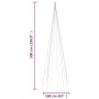 Weihnachtsbaum am Fahnenmast 732 kaltweiße LEDs 500 cm von vidaXL, Weihnachtsbeleuchtung - Ref: Foro24-343527, Preis: 38,19 €...