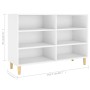 Aparador de madera de ingeniería blanco 103,5x35x70 cm de vidaXL, Aparadores - Ref: Foro24-806031, Precio: 87,17 €, Descuento: %