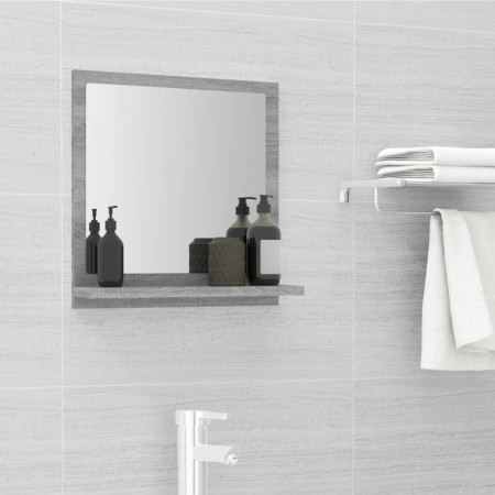 Sonoma gray plywood bathroom mirror 40x10.5x37 cm by vidaXL, bathroom vanities - Ref: Foro24-815634, Price: 22,99 €, Discount: %