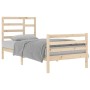 Estructura de cama madera maciza 90x200 cm de vidaXL, Camas y somieres - Ref: Foro24-3105845, Precio: 97,43 €, Descuento: %