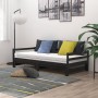 Sofá cama extraíble madera maciza de pino negro 2x(90x200) cm de vidaXL, Camas y somieres - Ref: Foro24-806954, Precio: 199,0...