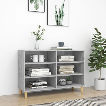 Aparador de madera contrachapada gris hormigón 103,5x35x70 cm de vidaXL, Aparadores - Ref: Foro24-806035, Precio: 64,05 €, De...