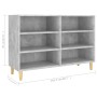 Betongraues Sperrholz-Sideboard 103,5 x 35 x 70 cm von vidaXL, Sideboards - Ref: Foro24-806035, Preis: 61,01 €, Rabatt: %