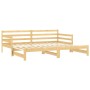 Sofá cama extraíble madera maciza de pino 2x(90x200) cm de vidaXL, Camas y somieres - Ref: Foro24-806955, Precio: 185,67 €, D...