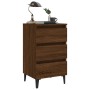 Bedside table with oak brown metal legs 40x35x69 cm by vidaXL, Nightstands - Ref: Foro24-813144, Price: 58,50 €, Discount: %