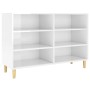 Aparador de madera contrachapada blanco brillo 103,5x35x70 cm de vidaXL, Aparadores - Ref: Foro24-806037, Precio: 75,99 €, De...