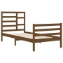 Estructura de cama madera maciza marrón miel 90x200 cm de vidaXL, Camas y somieres - Ref: Foro24-3105848, Precio: 114,96 €, D...