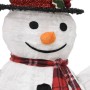 Christmas Snowman Family with LED Luxurious Fabric by vidaXL, Christmas lights - Ref: Foro24-329765, Price: 192,96 €, Discoun...