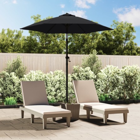 Black aluminum parasol 200x224 cm by vidaXL, Umbrellas - Ref: Foro24-47210, Price: 44,66 €, Discount: %