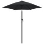 Black aluminum parasol 200x224 cm by vidaXL, Umbrellas - Ref: Foro24-47210, Price: 44,66 €, Discount: %