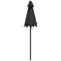 Black aluminum parasol 200x224 cm by vidaXL, Umbrellas - Ref: Foro24-47210, Price: 44,66 €, Discount: %