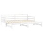 Removable sofa bed solid white pine wood 2x(90x200) cm by vidaXL, Beds and slatted bases - Ref: Foro24-806956, Price: 217,44 ...