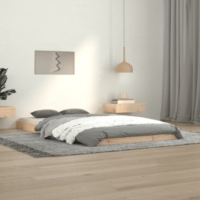 Estructura de cama madera maciza de pino blanco 100x200 cm | Foro24 | Onlineshop