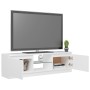 TV cabinet with LED lights white 120x30x35.5 cm by vidaXL, TV Furniture - Ref: Foro24-804283, Price: 72,61 €, Discount: %