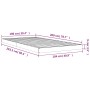 Solid pine wood bed frame 100x200 cm by vidaXL, Beds and slatted bases - Ref: Foro24-823454, Price: 62,22 €, Discount: %