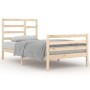 Solid wood bed frame 100x200 cm by vidaXL, Beds and slatted bases - Ref: Foro24-3105850, Price: 91,99 €, Discount: %