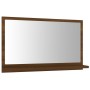 Oak brown plywood bathroom mirror 60x10.5x37 cm by vidaXL, bathroom vanities - Ref: Foro24-815638, Price: 25,99 €, Discount: %