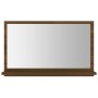 Oak brown plywood bathroom mirror 60x10.5x37 cm by vidaXL, bathroom vanities - Ref: Foro24-815638, Price: 25,99 €, Discount: %