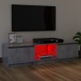 Mueble de TV con luces LED gris hormigón 120x30x35,5 cm de vidaXL, Muebles TV - Ref: Foro24-804287, Precio: 74,72 €, Descuent...