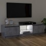 Mueble de TV con luces LED gris hormigón 120x30x35,5 cm de vidaXL, Muebles TV - Ref: Foro24-804287, Precio: 74,72 €, Descuent...