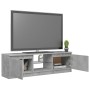 Mueble de TV con luces LED gris hormigón 120x30x35,5 cm de vidaXL, Muebles TV - Ref: Foro24-804287, Precio: 74,72 €, Descuent...