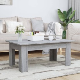 Mesa de centro de madera contrachapada gris Sonoma 100x60x42 cm de vidaXL, Mesas de centro - Ref: Foro24-815427, Precio: 59,4...