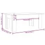 Sonoma gray plywood coffee table 100x60x42 cm by vidaXL, Coffee table - Ref: Foro24-815427, Price: 57,18 €, Discount: %