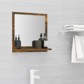 Smoked oak plywood bathroom mirror 40x10.5x37 cm by vidaXL, bathroom vanities - Ref: Foro24-815633, Price: 22,36 €, Discount: %