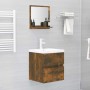 Smoked oak plywood bathroom mirror 40x10.5x37 cm by vidaXL, bathroom vanities - Ref: Foro24-815633, Price: 22,99 €, Discount: %