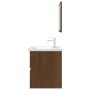 2-piece bathroom furniture set in oak brown plywood by vidaXL, Bathroom furniture - Ref: Foro24-815737, Price: 89,61 €, Disco...