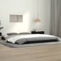 Estructura de cama de madera maciza de pino negro 140x190 cm de vidaXL, Camas y somieres - Ref: Foro24-823468, Precio: 119,51...