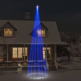 Weihnachtsbaum auf Fahnenmast 1134 blaue LED 800 cm von vidaXL, Weihnachtsbeleuchtung - Ref: Foro24-343532, Preis: 71,12 €, R...