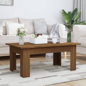 Brown oak plywood coffee table 100x60x42 cm by vidaXL, Coffee table - Ref: Foro24-815428, Price: 54,89 €, Discount: %