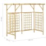 Garden pergola for 3 trash cans impregnated pine wood by vidaXL, Pergolas, arches and garden trellises - Ref: Foro24-316064, ...