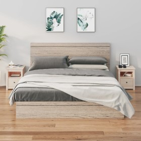 Mesitas de noche 2 uds madera maciza de pino 40x35x49 cm de vidaXL, Mesitas de noche - Ref: Foro24-813710, Precio: 90,74 €, D...