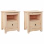 Bedside tables 2 units solid pine wood 40x35x49 cm by vidaXL, Nightstands - Ref: Foro24-813710, Price: 85,83 €, Discount: %