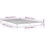 Estructura de cama madera maciza de pino blanco 120x190 cm de vidaXL, Camas y somieres - Ref: Foro24-823475, Precio: 74,43 €,...