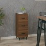 Engineered wood brown oak sideboard 34.5x34x90 cm by vidaXL, Sideboards - Ref: Foro24-817413, Price: 63,02 €, Discount: %