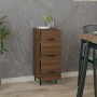 Engineered wood brown oak sideboard 34.5x34x90 cm by vidaXL, Sideboards - Ref: Foro24-817413, Price: 63,02 €, Discount: %