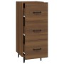 Engineered wood brown oak sideboard 34.5x34x90 cm by vidaXL, Sideboards - Ref: Foro24-817413, Price: 63,02 €, Discount: %